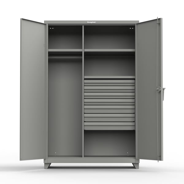 Strong Hold 14 ga. Industrial Bin Cabinet with 3 Shelves 36 inW x 24 inD x 75 inH 36-BS-243-L - main